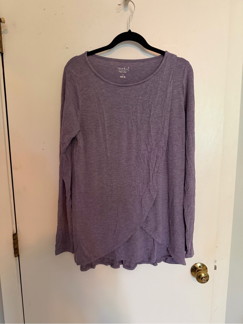 Isabel Maternity Soft Purple Nursing and Maternity Top | Medium